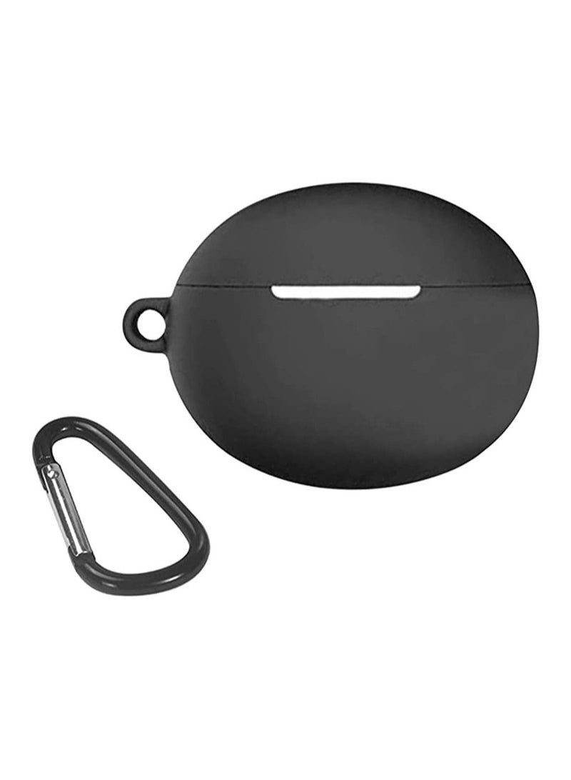 Silicone Case Cover for Huawei FreeBuds 4 with Carabiner and Charging Port Accessibility anti shock, full protection - Image 1