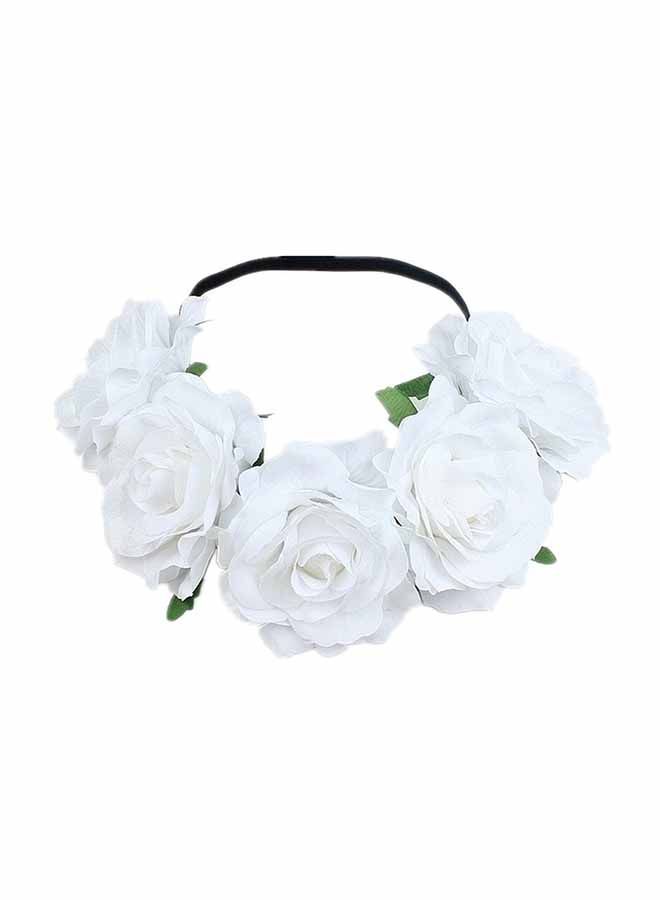 NIBEMINENT Trendy And Stylish Elastic Headband White