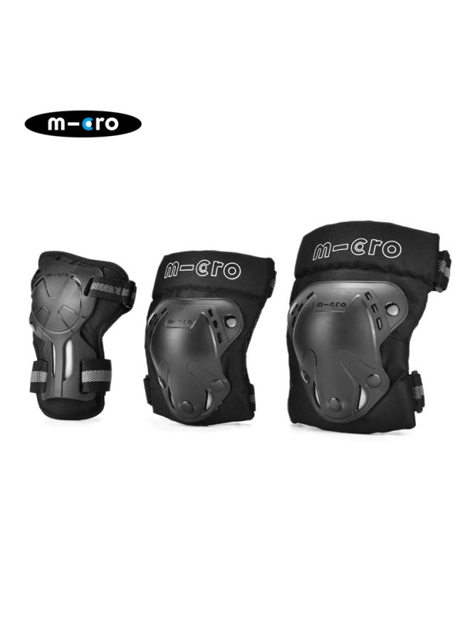 M-Cro Micro Maiguo Roller Skating Protective Gear, Children's And Adults' Sports Set With Wrist Guards, Knee Pads, Elbow Pads, Colorful Protective Equipment, Size M - Image 2