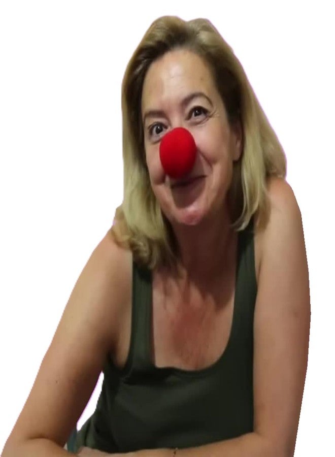 ATABZ أنف مهرج أحمر من الفوم من ATABZ، زي تنكري للحفلات التنكرية، عبوة من 3 قطع - Image 2