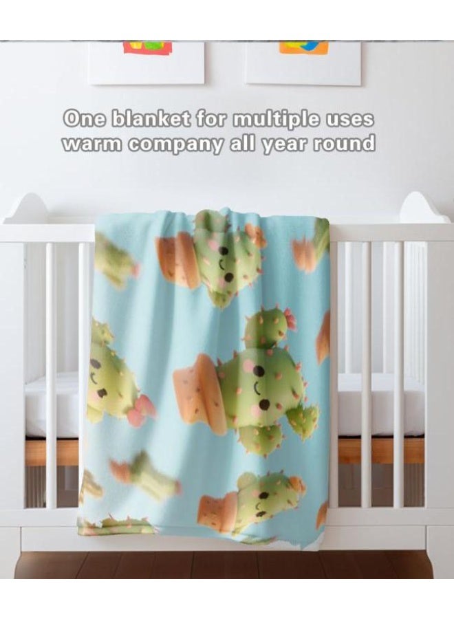 عام بطانية رقيقة من الفانيلا الكرتونية للأطفال والرضع (دافئة ومريحة، ومناسبة للنوم والألعاب) 70 سم * 100 سم - Image 3