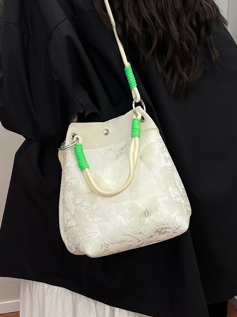 Super Popular Popular New Chinese Style Bag Women'S Arrival All-Match Crossbody Bag Fashionable Shoulder Bag Bucket Bag - Image 4