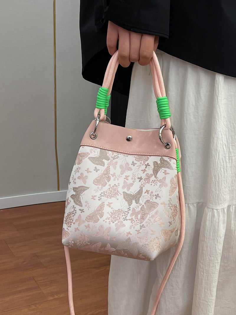 Super Popular Popular New Chinese Style Bag Women'S Arrival All-Match Crossbody Bag Fashionable Shoulder Bag Bucket Bag - Image 2