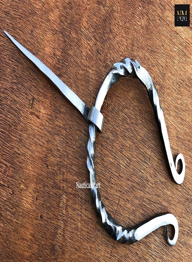 نوتيكال مارت بروش نوتيكال مارت شبه حلقي مصنوع يدويًا - دبوس عباءة من العصور الوسطى أصيل لعشاق مجوهرات الفايكنج، دبوس وشاح سلتيك بتصميم مشبك عباءة نورسي، مثالي لمجوهرات أزياء عصر النهضة - Image 5