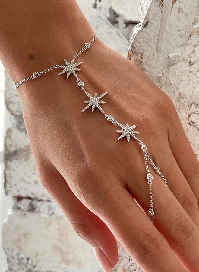 Trendy Hand Bracelets for Women Boho Jewelry Party Adjustable Finger Ring Bracelet Hand Chain Non Tarnish Gifts - Image 1
