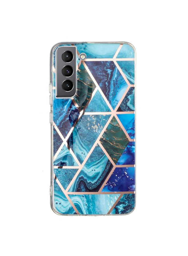 اس-توب جراب لهاتف Samsung Galaxy S22 5G، جراب هاتف TPU بنمط رخامي مطلي بالكهرباء - Image 2