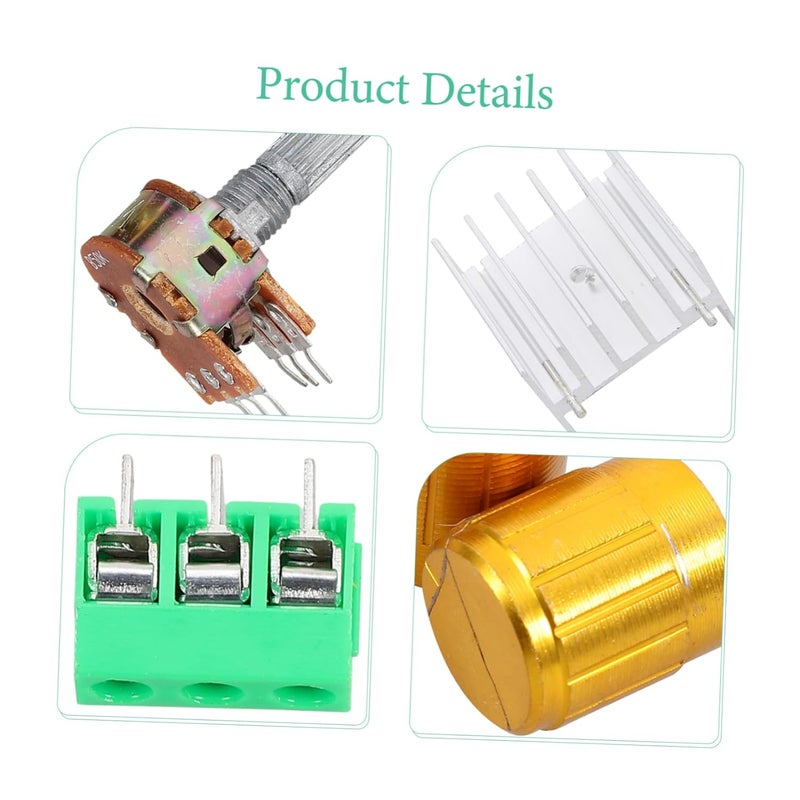 مجموعة لوحة مضخم الطاقة ثنائي القنوات 2x100W ستيريو صوتي سهل التجميع - Image 3