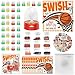 Gosodeny 36 Set Basketball Party Favor Mini Finger Basketball Games Basketball Accessories Stickers and Gift Bags Sport Fans Team Gift for Sport Basketball Team Lovers Players Gifts Sport Accessories - Image 2