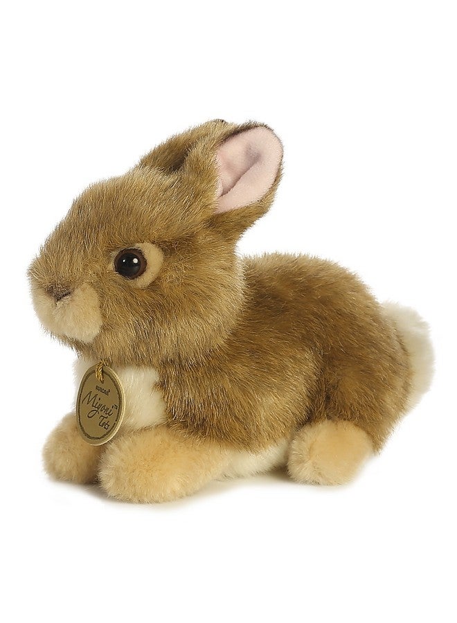 Aurora® Adorable Miyoni® Tots Baby Bunny Stuffed Animal - Lifelike Detail - Cherished Companionship - Brown 7 Inches - Image 2