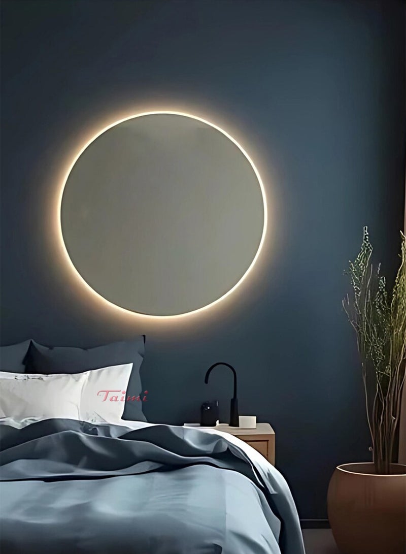 Taimi Round Makeup Mirror, 70 x 70 cm LED Lighted Vanity Mirror for the Perfect Makeup Experience and a Modern Decorative Touch - Image 4