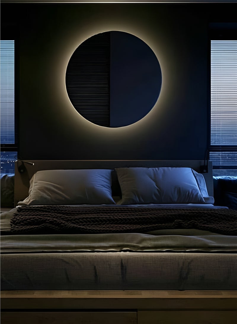 Taimi Round Makeup Mirror, 70 x 70 cm LED Lighted Vanity Mirror for the Perfect Makeup Experience and a Modern Decorative Touch - Image 5