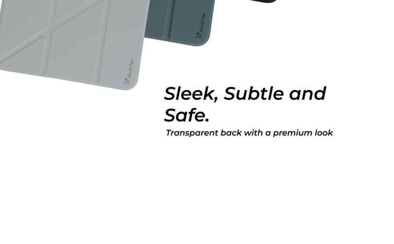 Arctic Fox Smart Folio iPad Air 13 inch M3/M2 (2025/2024) Cover Case/for iPad Pro 12.9 inch with Pencil Holder, Trifold Multi Angle Stand, [Auto Sleep Wake Support] - Grey - Image 4