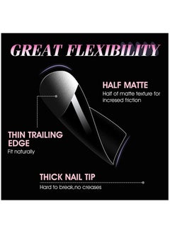 Remy Belle Soft Gel Nail Tips Short Square 240 Pcs 12 Sizes  - Image 2