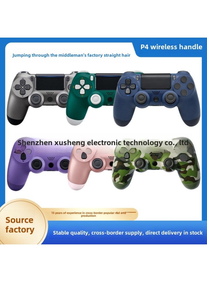 Explosions P4 Game Handle P4 Handle Controller Bluetooth 5.2 Vibration Game Handle Direct Sales-Product Color:Barcelona  - Image 4