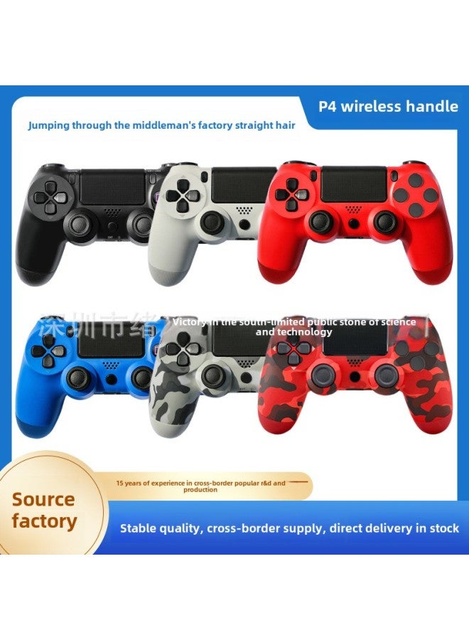 Explosions P4 Game Handle P4 Handle Controller Bluetooth 5.2 Vibration Game Handle Direct Sales-Product Color:Barcelona  - Image 2