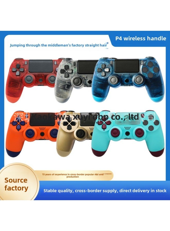 Explosions P4 Game Handle P4 Handle Controller Bluetooth 5.2 Vibration Game Handle Direct Sales-Product Color:Barcelona  - Image 3