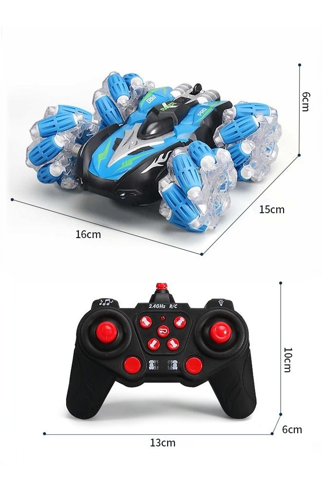 Snooe RC Stunt Car, 2.4GHz 4WD Remote Control Toy Cars, Double Sided Rotating Off Road Vehicle 360° Flips with Lights Music, RC Stunt Car Toys 2.4Ghz & Controlled Remote Control Twist Cars - Image 5