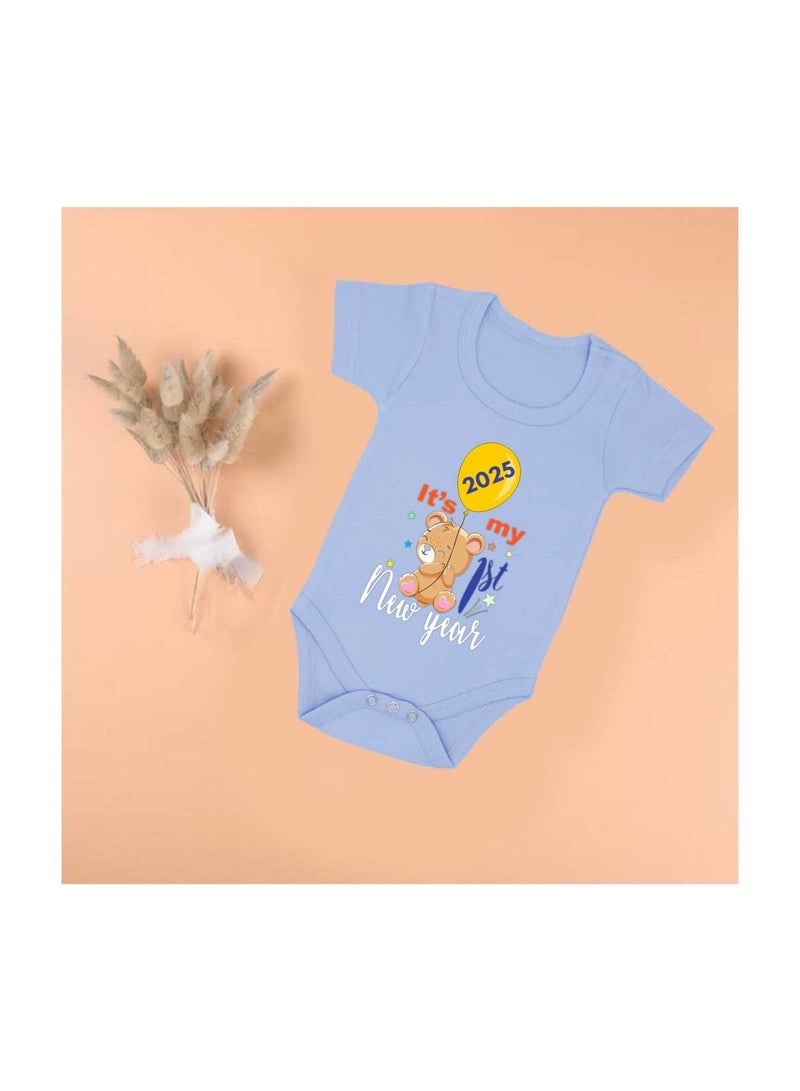 PRINTSHOP4ME My 1st New Year Baby Romper–Soft Cotton Half Sleeve Bodysuits For Newborns,Infants And Toddlers– Unisex Baby Onesies For Boys And Girls-Baby Romper For New Year - Image 2
