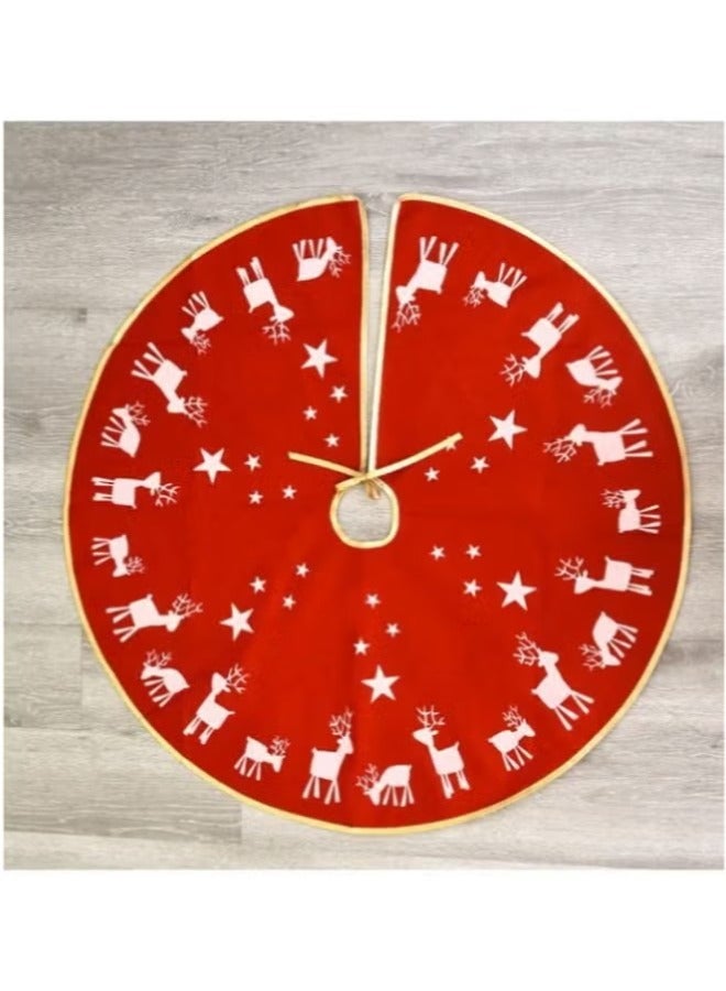 أكاليكس 2 في 1 شجرة جميلة والأيائل المطبوعة الجدول عداء مع تنورة شجرة 90 سم - Image 4