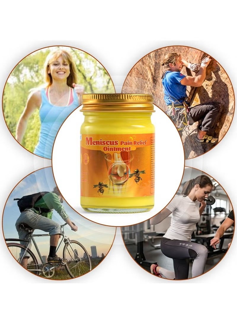 Sumifun 50g Meniscus Pain Relief Ointment Bee Venom Ointment for Relieve Sore Joints,Muscles and Joints，Relieve Pain Relieve Pain in Neck， Shoulders，Back， Hips，Knees and Feet Muscle Pain Relief Cream - Image 3