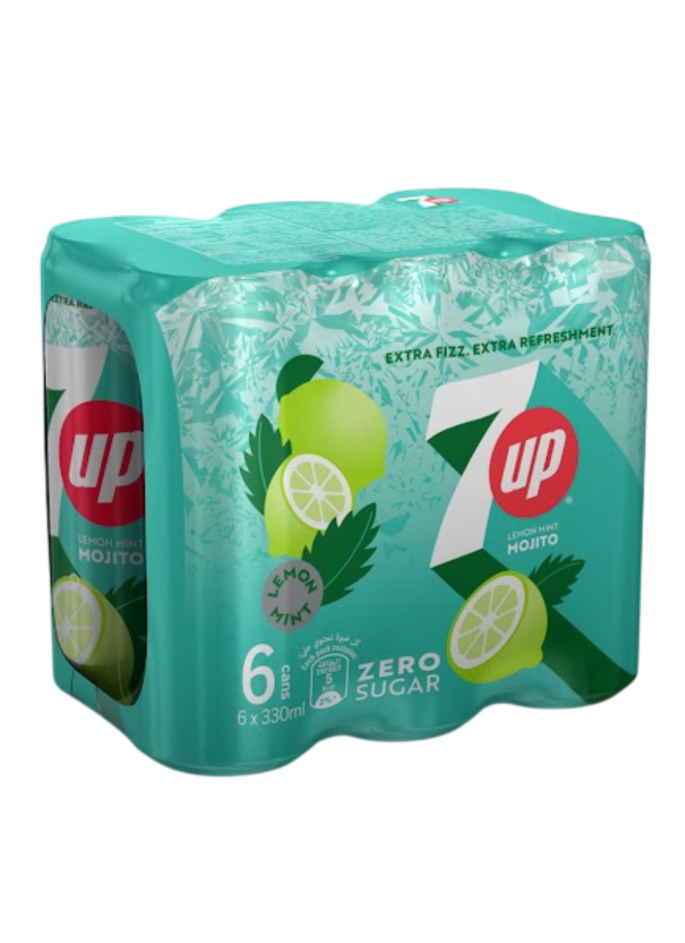 7up Lemon Mint Mojito Carbonated 330ml Pack Of 6 Soft Drink