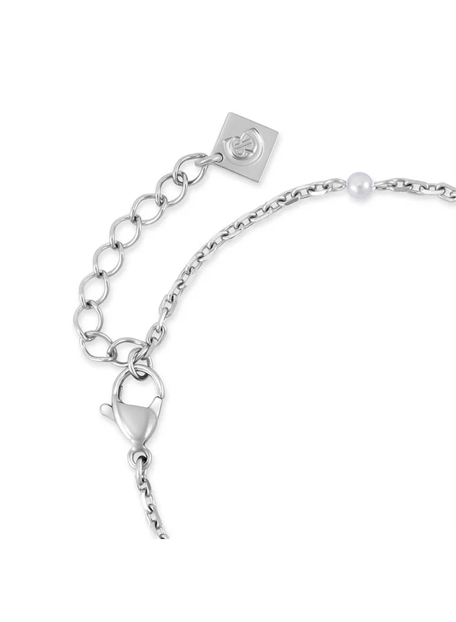 CERRUTI 1881 Celeste Radiant Bracelet with Double C Charms and Crystal for Women