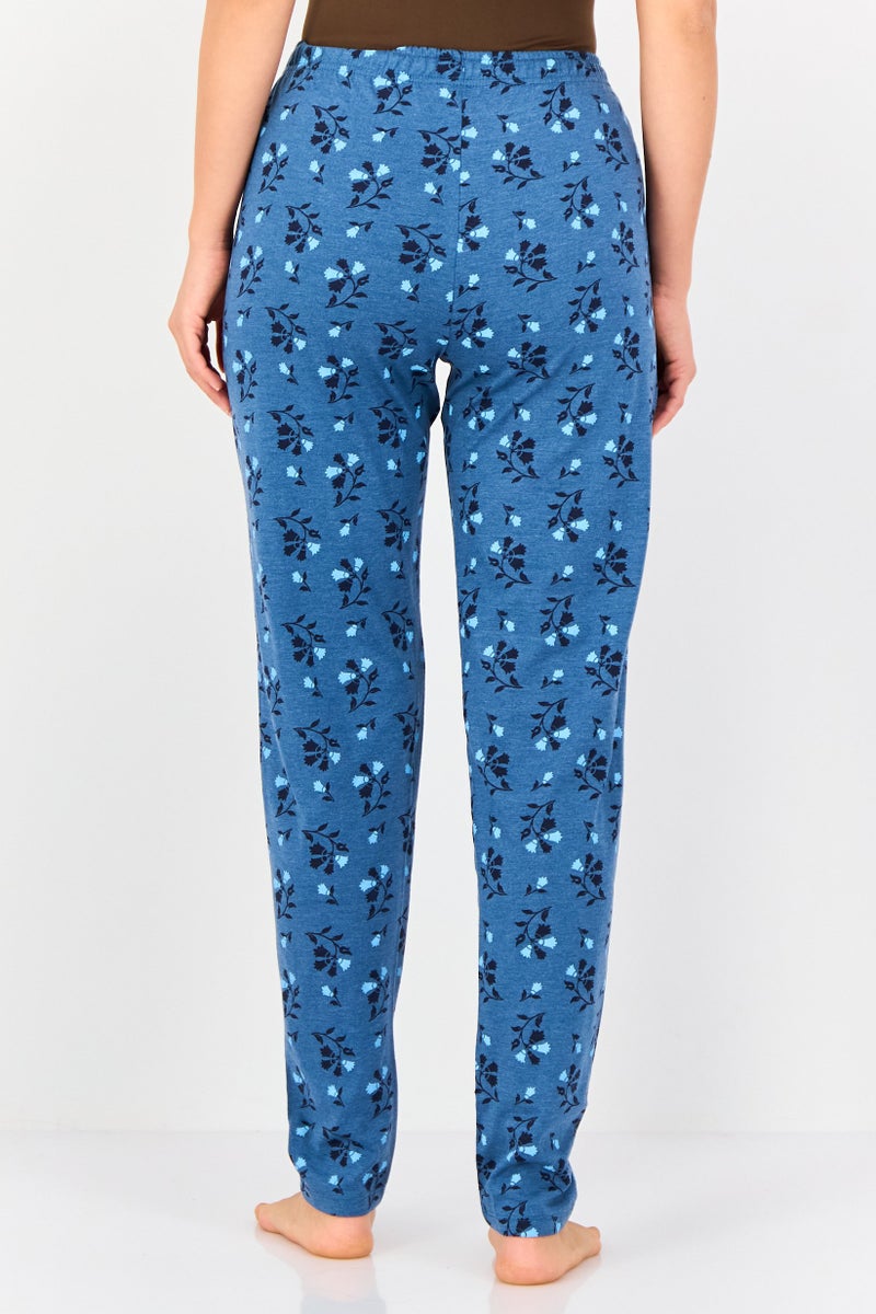 zivame Women 2 Pcs All Over Print Drawstring Pajama Pant, Multicolor - Image 2