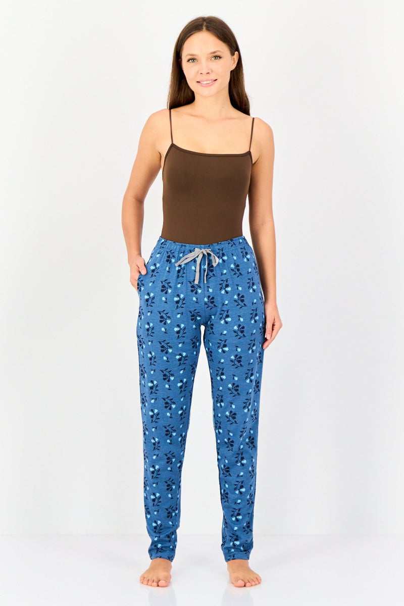 zivame Women 2 Pcs All Over Print Drawstring Pajama Pant, Multicolor - Image 4