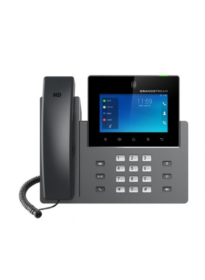 Grandstream GXV3450 IP Video Phone | 16 Lines, 16 SIP Accounts | 5-Inch Color Touch Screen | Wi-Fi 5 | Dual-Port Gigabit Ethernet with Integrated PoE - Image 1