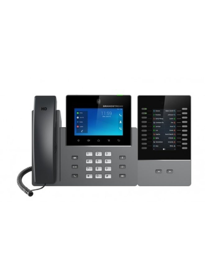 Grandstream GXV3450 IP Video Phone | 16 Lines, 16 SIP Accounts | 5-Inch Color Touch Screen | Wi-Fi 5 | Dual-Port Gigabit Ethernet with Integrated PoE - Image 3