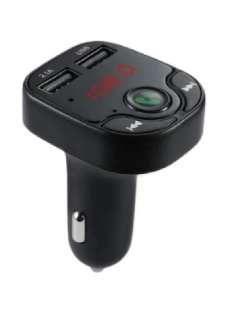 ماركة غير محددة - X22 مشغل MP3 للسيارة يدعم البلوتوث وراديو FM ومكبر صوت ويعمل شاحن USB - Image 1