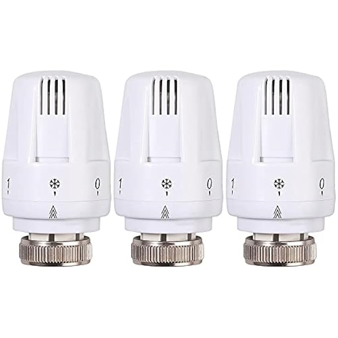 RADIATOR THERMOSTATIC VALVE,3X RADIATOR THERMOSTATIC HEAD HEATER CONTROL THERMOSTAT BEST VALVE FOR HOME OFFICE HEAD M 30X1.5 - Image 2