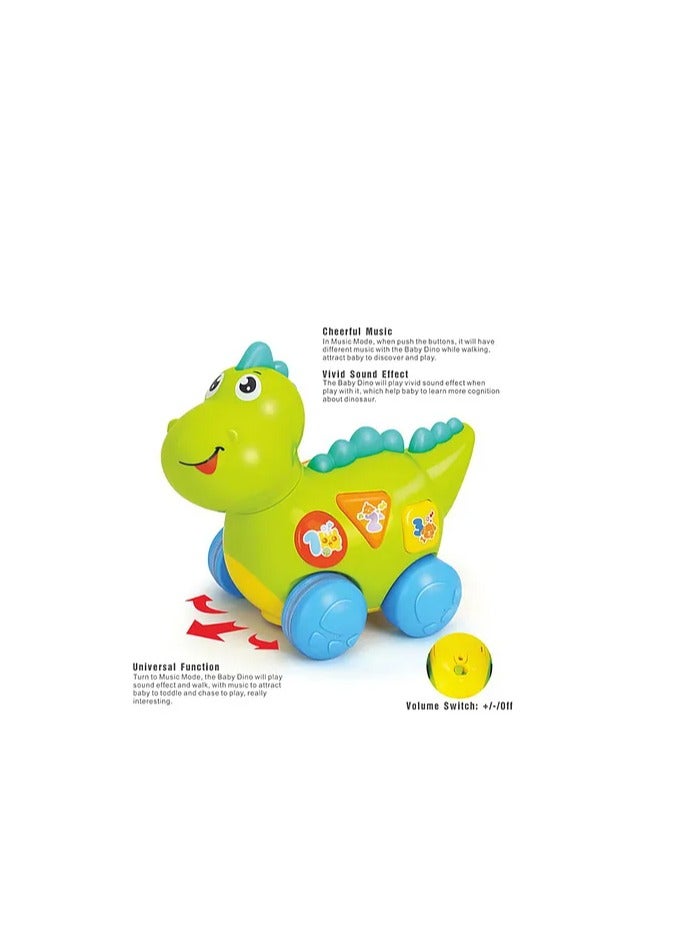 هاهالاند لعبة نشاط الديناصورات التعليمية لعمر 12 شهرًا - تعزز المهارات الحركية والتنسيق، وأصوات الديناصورات - Image 2