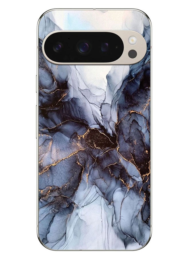EYE CATCH Printed Protective Case Cover For Google Pixel 9 Pro  -  Black Marble Texture - Image 1