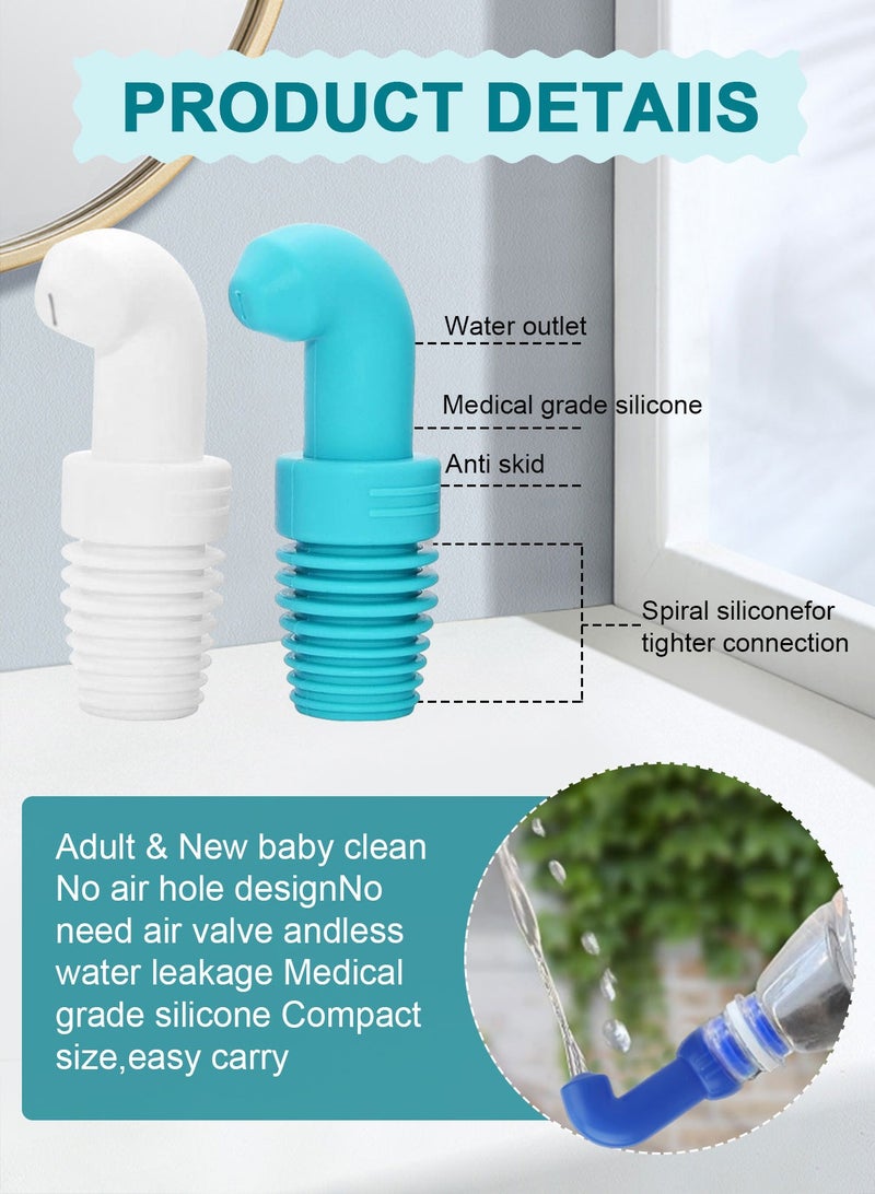 HomarKet Travel shattaf Mini Pocket Shattaf Sprayer 2 Pack , Plastic Portable Bidet, Mobile Travel Shattaf for Toilet, Travel or Camping. Compatible with Every Bottle - Image 4