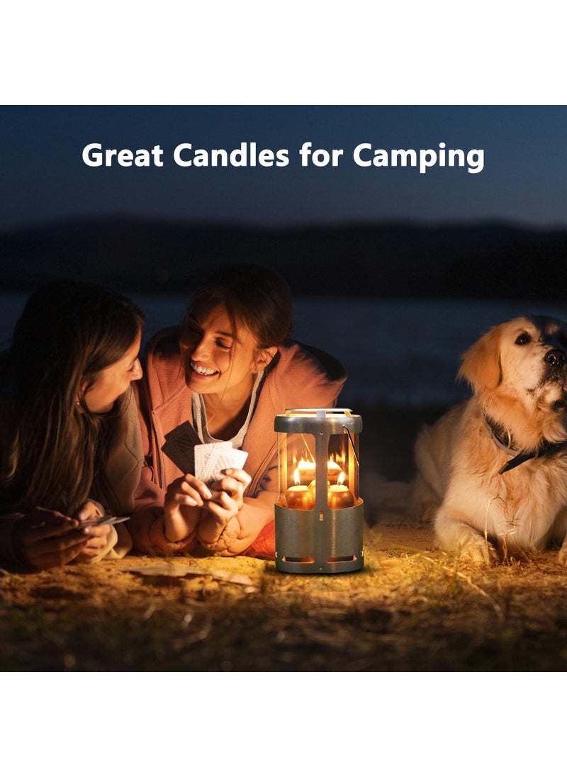 NOMFIX 15-Hour Natural Beeswax Candles Compatible with Candle Lanterns - Smokeless Clean Long Lasting Burning for Outdoor, Camping, Emergency, Survival Emergency Preparedness- 20Pack  - Image 4
