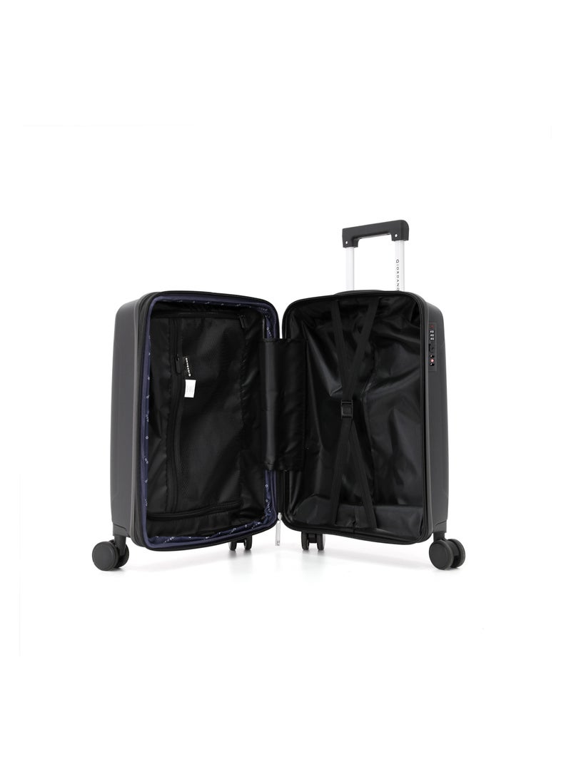GIORDANO Unbreakable Hardshell PP Luggage Trolley Bag 20 inch Cabin Size With Double Spinner Wheels,Black  - Image 2