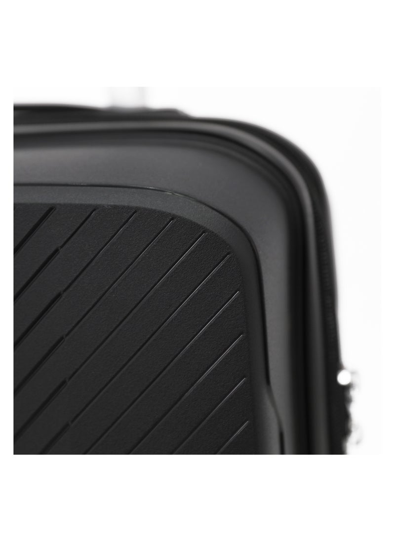 GIORDANO Unbreakable Hardshell PP Luggage Trolley Bag 20 inch Cabin Size With Double Spinner Wheels,Black  - Image 3