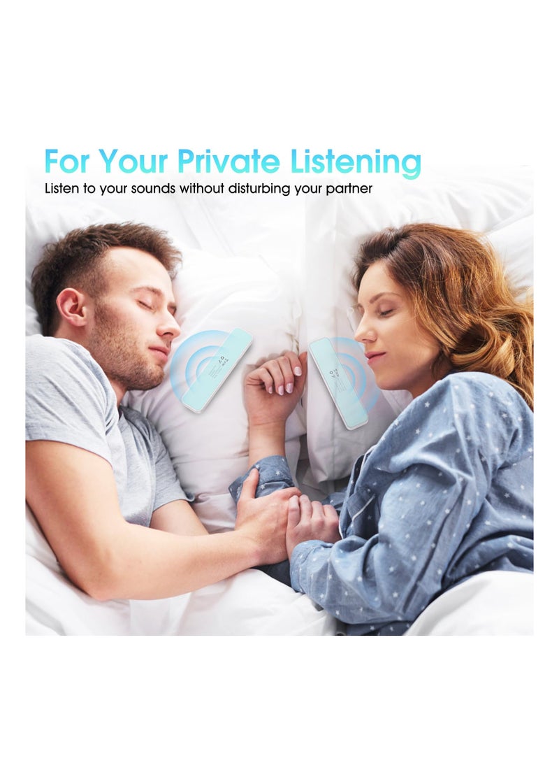 SYOSI Pillow Speaker Bone Conduction Stereo, Mini Portable Bluetooth Pillow Speakers for Sleeping, Under Pillow Speaker Insomnia Mini White Noise Machine with Timing Function - Image 5
