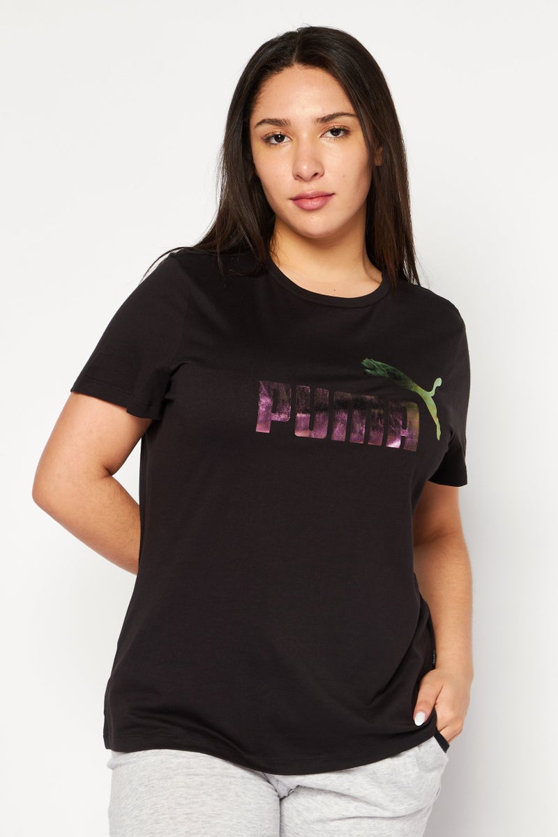 PUMA Women Sportswear Fit Short Sleeves Training Top, Black  - Image 1