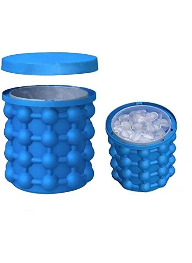 Generic 13X12cm Ice Cube Maker Revolutionary Space Saving Silicone Trays Mold Kitchen Tools Ice Cube Maker  - Image 1