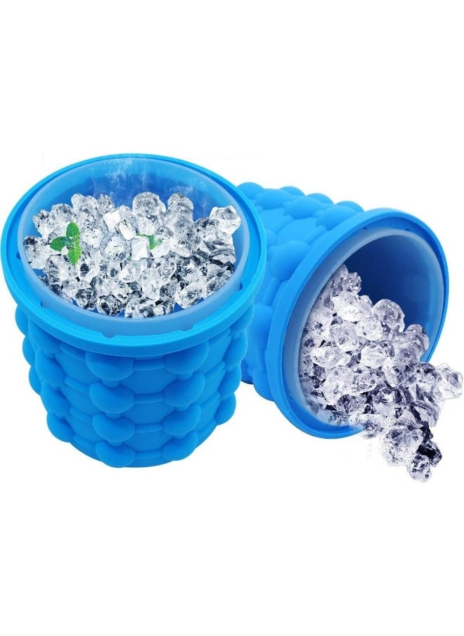 Generic 13X12cm Ice Cube Maker Revolutionary Space Saving Silicone Trays Mold Kitchen Tools Ice Cube Maker  - Image 3