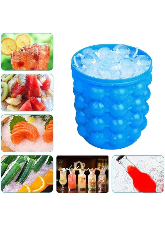 Generic 13X12cm Ice Cube Maker Revolutionary Space Saving Silicone Trays Mold Kitchen Tools Ice Cube Maker  - Image 2
