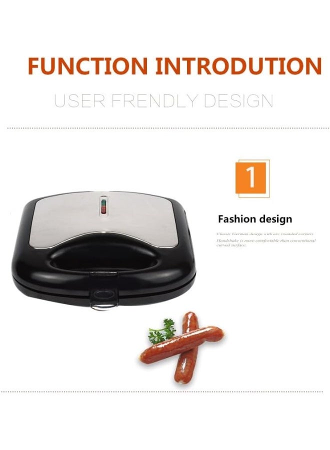 Sokany Electric Crispy Corn Hotdog Waffle Maker | Mini Panini & Sausage Baking Machine | French Muffin Hot Dog Lolly Stick Breakfast Grill - Image 3