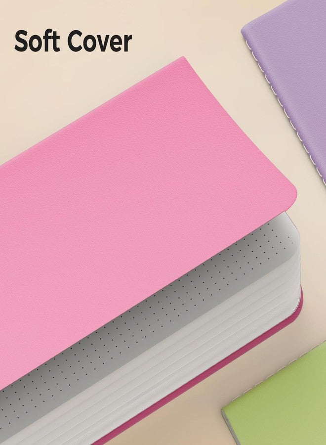XYark 12 Pack Colorful Dot Grid Notebook Journals Bulk with Thick Paper, 60 Pages, 8.3x5.5 inch, A5 Size, Writing Subject Notebooks Planner for Student Travelers Office, Travel Journal Set - Image 4