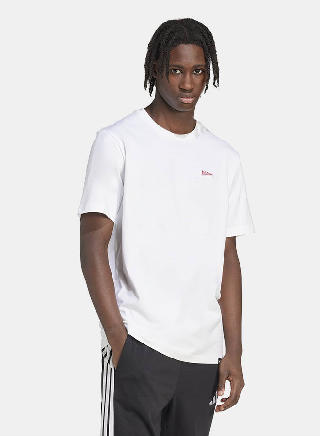 Adidas Pennant Trim Graphic T-Shirt - Image 3