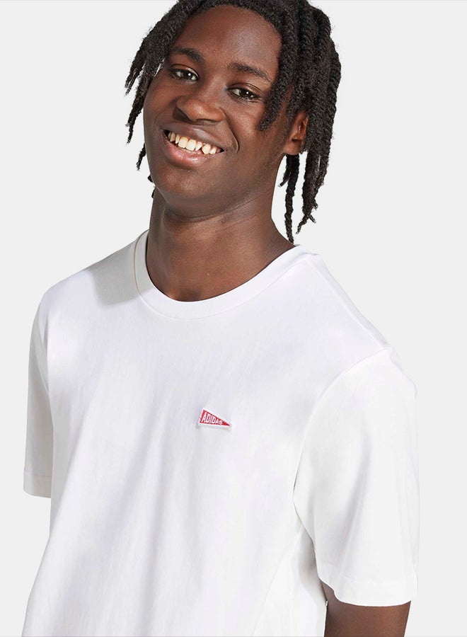 Adidas Pennant Trim Graphic T-Shirt - Image 5