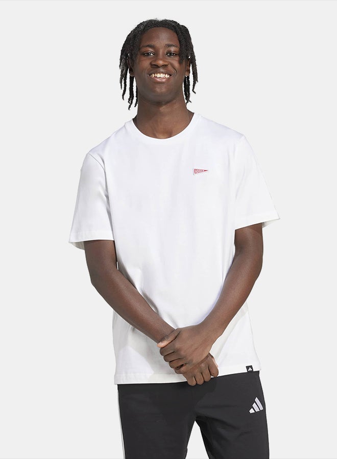 Adidas Pennant Trim Graphic T-Shirt - Image 1