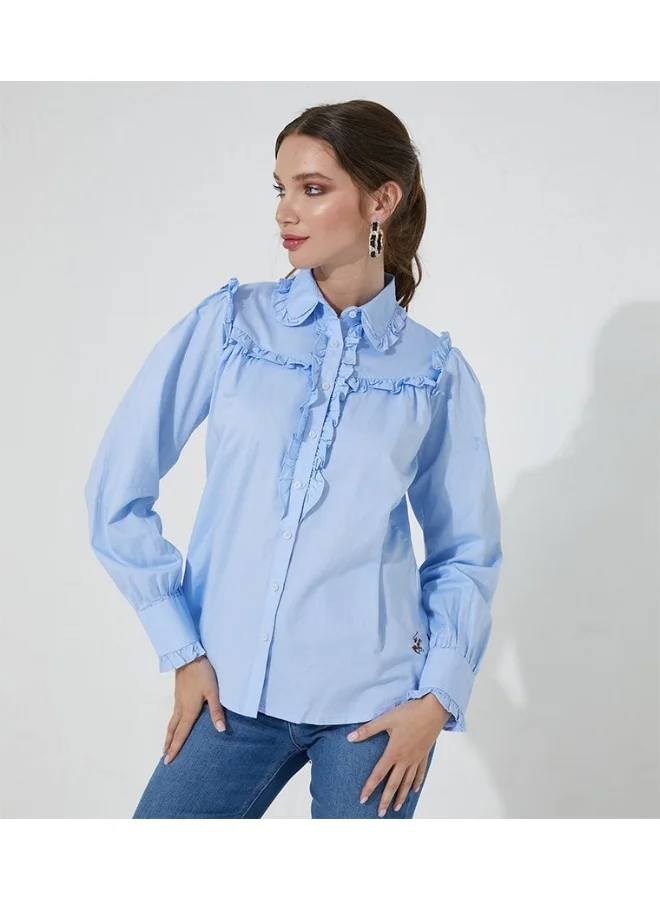BEVERLY HILLS POLO CLUB Long Sleeved Buttoned Shirt