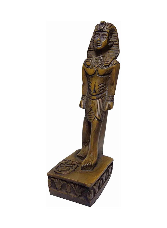 Generic Egyptian King Tut Pharaoh Figurine Statue Ancient Handmade 4.3 Sculpture Collectible Mythology Miniature Figure Egypt Decor Decoration Decorative Hieroglyphics Replica 